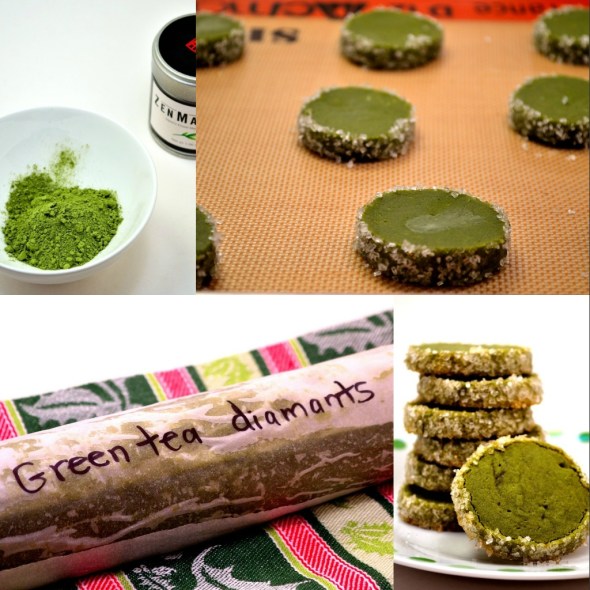Green Matcha Cookie Collage