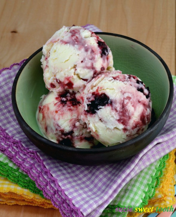 Goat Cheese Cherry Ice Cream 1