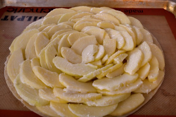french apple tart unbaked
