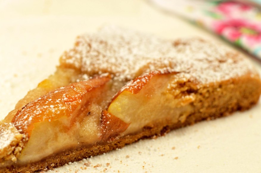 Gingerbread Pear Tart slice