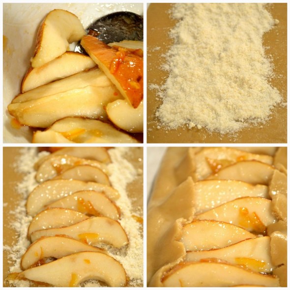 Gingerbread Tart Prep Collage