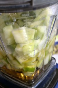 Green Apple Sorbet ready to process