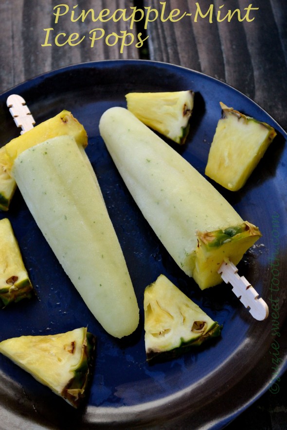 Pineapple Mint Ice Pops