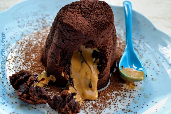 Chocolate Peanut Butter Lava Cake