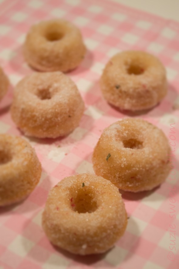 sakura sugared mini donuts