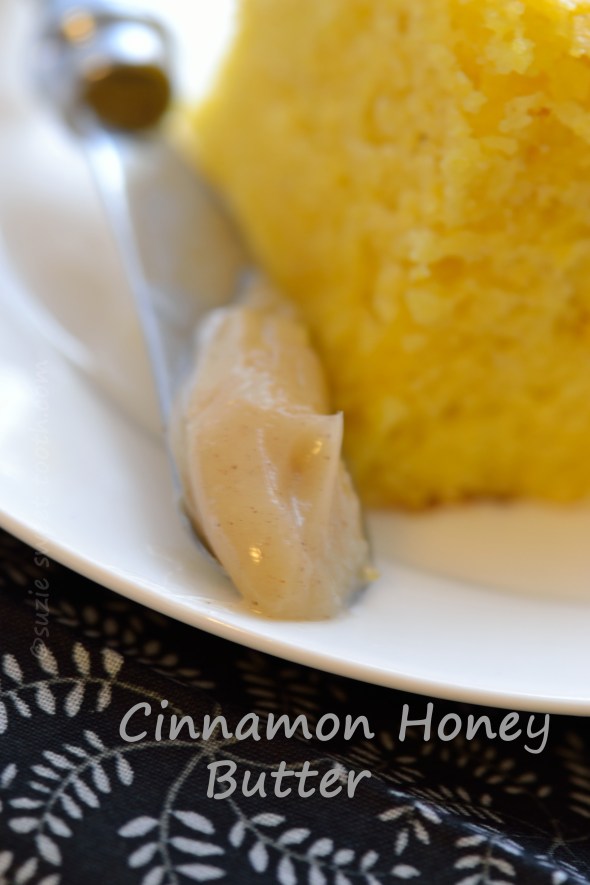 cornbread with cinnamon honey butter