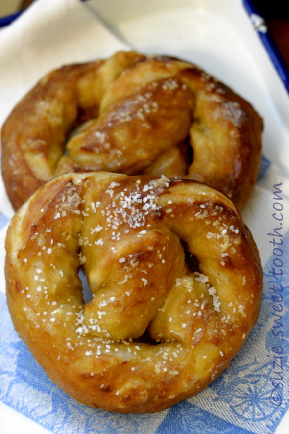 pretzels buttered and salted