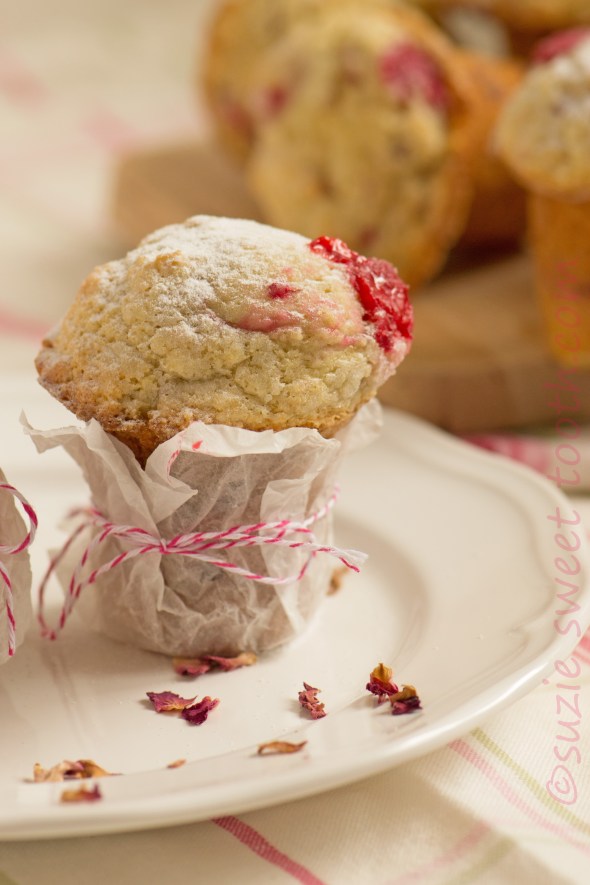 raspberry and rose muffins 1