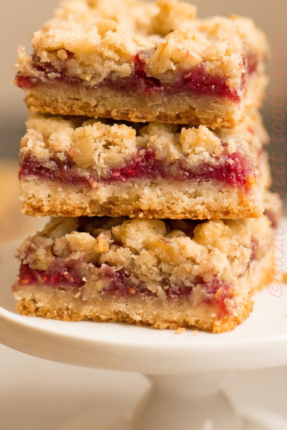 raspberry streusel bars