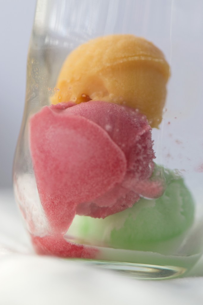 mixed sorbet cocktail