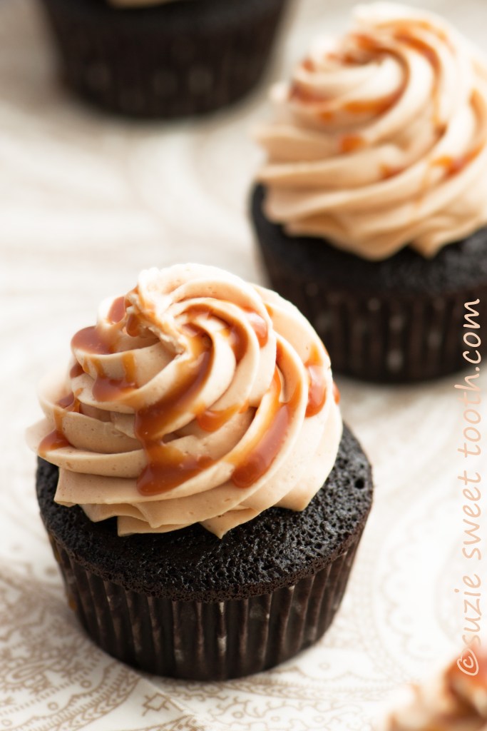 chocolate and salted caramel cupcake