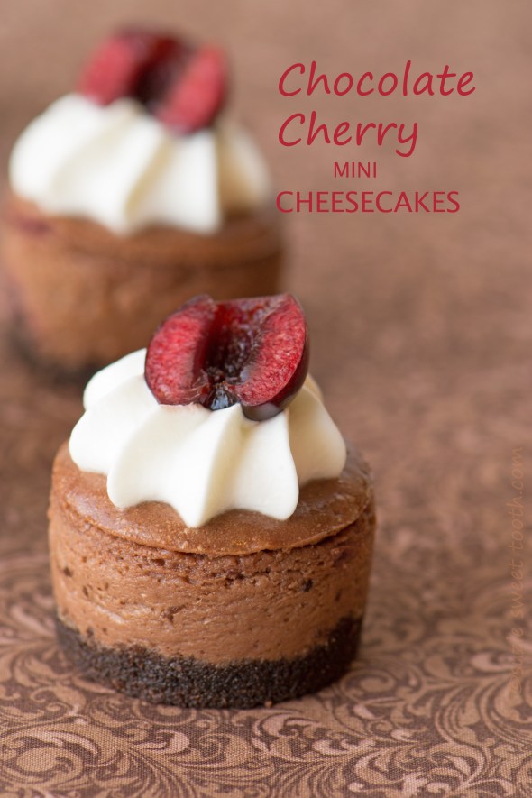 Choc Cherry Mini Cheesecakes