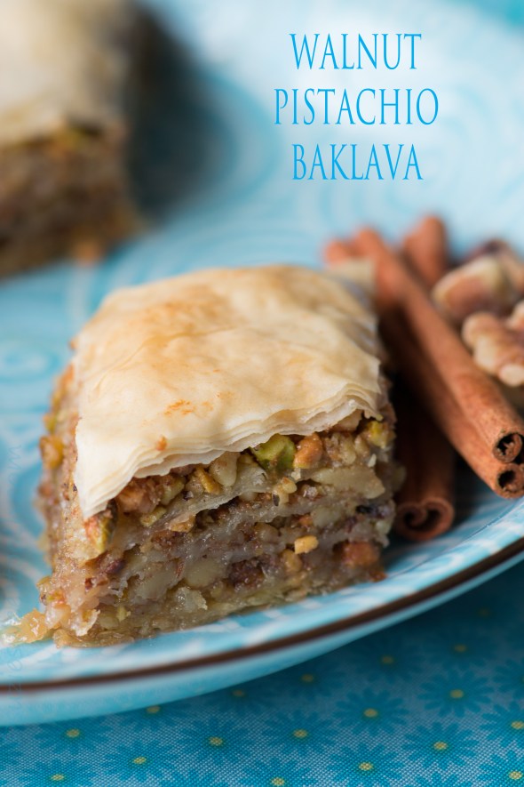 walnut pistachio baklava