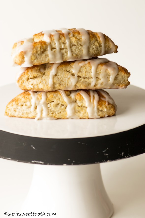 Glazed Vanilla Bean Cream Scones