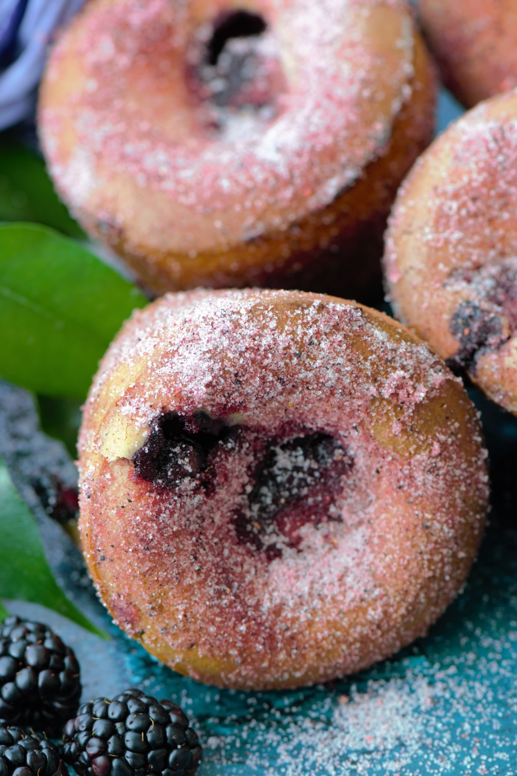 Blackberry~Mint Popovers with Berry&nbsp;Sugar